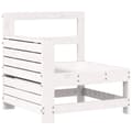 Miniatyrbilde 7 av 11: vidaXL Hagesofasett 10 deler hvit heltre furu