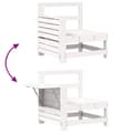 Miniatyrbilde 10 av 11: vidaXL Hagesofasett 10 deler hvit heltre furu
