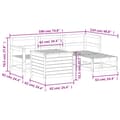 Miniatyrbilde 11 av 11: vidaXL Hagesofagruppe 5 deler heltre douglasgran