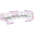 Miniatyrbilde 11 av 11: vidaXL Hagesofasett 7 deler voksbrun heltre furu