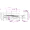 Miniatyrbilde 9 av 9: vidaXL Hagesofasett 6 deler heltre douglasgran