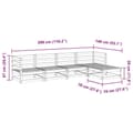 Miniatyrbilde 10 av 10: vidaXL Hagesofagruppe 5 deler heltre douglasgran