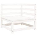Miniatyrbilde 4 av 11: vidaXL Hagesofagruppe 5 deler hvit heltre furu