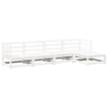 Miniatyrbilde 2 av 11: vidaXL Hagesofagruppe 5 deler hvit heltre furu