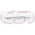 Miniatyrbilde 11 av 11: vidaXL Hagesofasett 8 deler heltre douglasgran