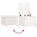 Miniatyrbilde 9 av 11: vidaXL Hagesofagruppe 5 deler hvit heltre furu