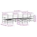 Miniatyrbilde 11 av 11: vidaXL Hagesofasett 8 deler heltre furu