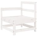 Miniatyrbilde 5 av 9: vidaXL Hagesofasett 4 deler hvit heltre furu