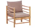 Miniatyrbilde 4 av 11: Hage Modulær Hjørnesofa med Taupe Bambusputer 5 seter med Lenestol og Sofabord Boho Design Utendørs Samtalesett