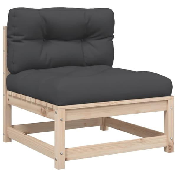 vidaXL sofasæt til haven 3 dele med hynder massivt fyrretræ