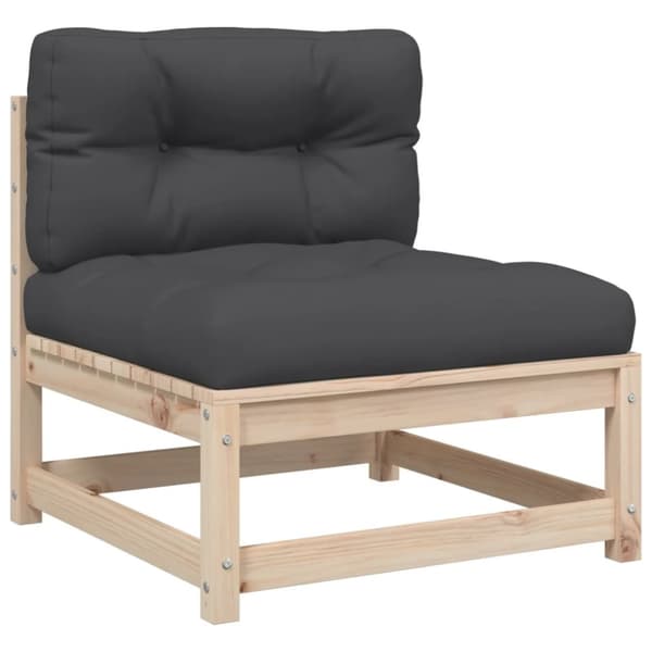 vidaXL sofasæt til haven 3 dele med hynder massivt fyrretræ
