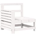 Miniatyrbilde 4 av 11: vidaXL Hagesofasett 4 deler hvit heltre furu