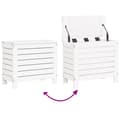Miniatyrbilde 11 av 11: vidaXL Hagesofasett 10 deler hvit heltre furu