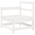 Miniatyrbilde 5 av 9: vidaXL Hagesofasett 6 deler hvit heltre furu