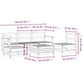 Miniatyrbilde 9 av 9: vidaXL Hagesofasett 6 deler heltre douglasgran