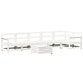 Miniatyrbilde 2 av 10: vidaXL Hagesofasett 7 deler hvit heltre furu