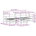 Miniatyrbilde 11 av 11: vidaXL Hagesofasett 7 deler impregnert furu