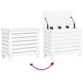 Miniatyrbilde 11 av 11: vidaXL Hagesofasett 9 deler hvit heltre furu