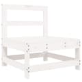 Miniatyrbilde 4 av 10: vidaXL Hagesofagruppe 5 deler hvit heltre furu