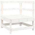Miniatyrbilde 5 av 10: vidaXL Hagesofagruppe 5 deler hvit heltre furu