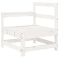 Miniatyrbilde 6 av 10: vidaXL Hagesofagruppe 5 deler hvit heltre furu
