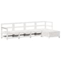 Miniatyrbilde 2 av 10: vidaXL Hagesofagruppe 5 deler hvit heltre furu