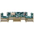 Miniatyrbillede 1 af 9: vidaXL sofasæt til haven 6 dele imprægneret fyrretræ