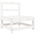 Miniatyrbilde 4 av 10: vidaXL Hagesofasett 7 deler hvit heltre furu