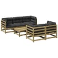 Miniatyrbillede 2 af 11: vidaXL sofasæt til haven 6 dele med hynder imprægneret fyrretræ
