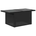 Miniatyrbillede 8 af 11: vidaXL sofasæt til haven 7 dele med hynder polyrattan sort