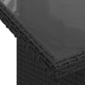Miniatyrbillede 11 af 11: vidaXL sofasæt til haven 7 dele med hynder polyrattan sort