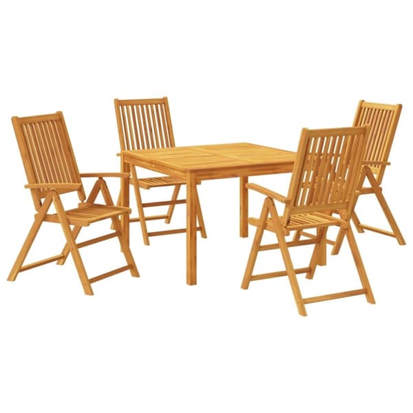 vidaXL Hagespisegruppe 5 deler heltre akasie