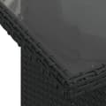 Miniatyrbillede 8 af 11: vidaXL sofasæt til haven 11 dele med hynder polyrattan sort