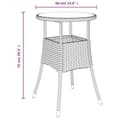 Miniatyrbillede 9 af 10: vidaXL spisebordssæt til haven 5dele med hynder polyrattan og glas grå