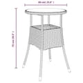 Miniatyrbillede 9 af 10: vidaXL spisebordssæt til haven 5 dele med hynder polyrattan og glas
