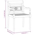 Miniatyrbilde 11 av 11: vidaXL Hagespisegruppe 5 deler heltre teak