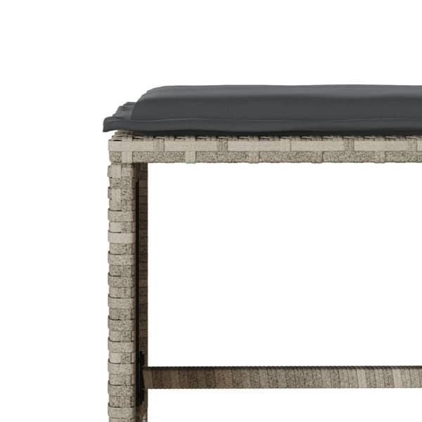 vidaXL sofasæt til haven 4 dele med hynder polyrattan lysegrå
