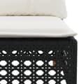 Miniatyrbillede 6 af 11: vidaXL sofasæt til haven 8 dele med hynder polyrattan sort