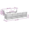 Miniatyrbillede 8 af 11: vidaXL sofasæt til haven 8 dele med hynder polyrattan sort