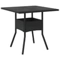 Miniatyrbillede 4 af 11: vidaXL spisebordssæt til haven 5dele m. hynder polyrattan og glas sort
