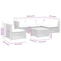 Miniatyrbillede 7 af 11: vidaXL sofasæt til haven 6 dele med hynder polyrattan sort