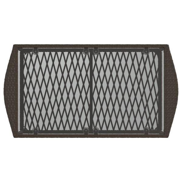 vidaXL sofasæt til haven 4 dele med hynder polyrattan brun