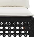 Miniatyrbillede 6 af 11: vidaXL sofasæt til haven 7 dele med hynder polyrattan sort