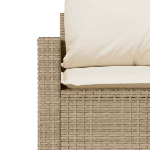 vidaXL sofasæt til haven 4 dele med hynder polyrattan beige