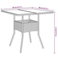 Miniatyrbild 9 av 11: vidaXL Matgrupp för trädgård med dynor 3 delar svart konstrotting&glas