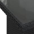 Miniatyrbillede 9 af 11: vidaXL sofasæt til haven 7 dele med hynder polyrattan sort