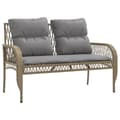Miniatyrbillede 3 af 11: vidaXL sofasæt til haven 4 dele med hynder polyrattan beige