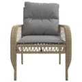 Miniatyrbillede 7 af 11: vidaXL sofasæt til haven 4 dele med hynder polyrattan beige