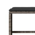 Miniatyrbillede 9 af 11: vidaXL sofasæt til haven 4 dele med hynder polyrattan grå