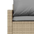 Miniatyrbillede 9 af 11: vidaXL spisebordssæt til haven 2 dele med hynder polyrattan beige